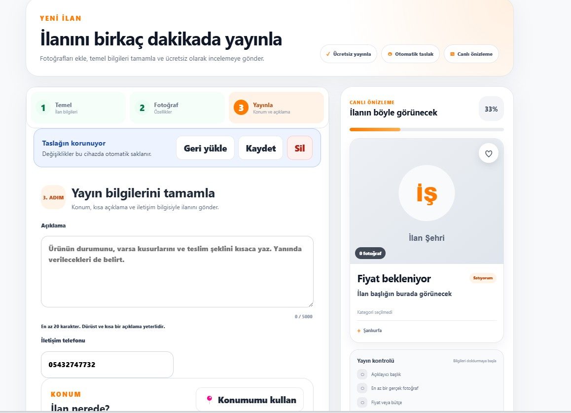 DENEME İLAN